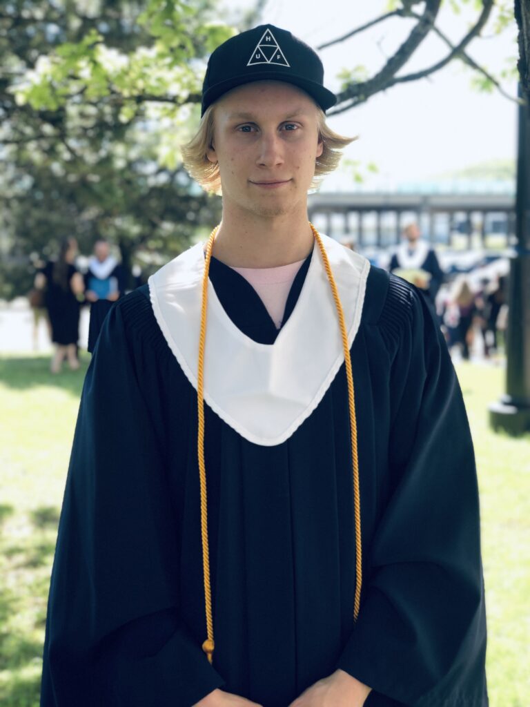 Joshua Graduating from College